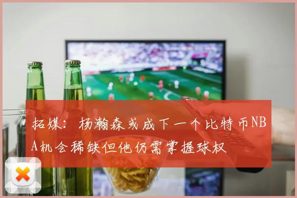 拓媒：杨瀚森或成下一个比特币NBA机会稀缺但他仍需掌握球权